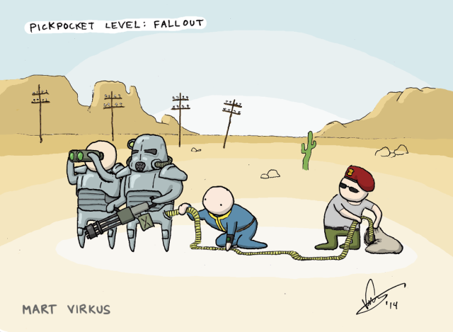 Pickpocketing in Fallout