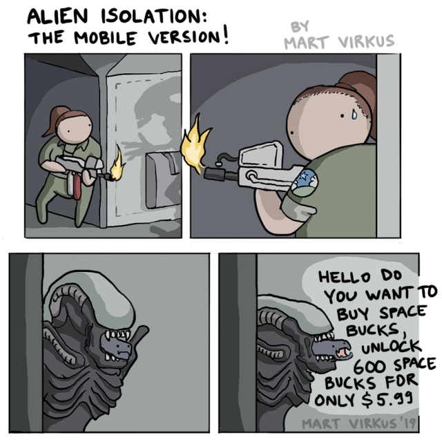 Alien Isolation mobile version comic