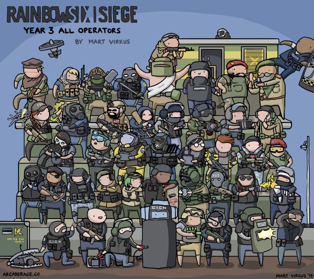 All Rainbow Six Siege Operators - Year 3