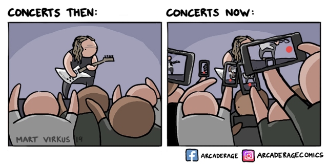 Concerts then vs concerts now